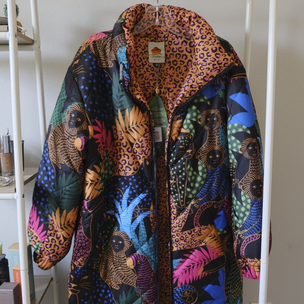 Jungle Pop Long Puffer